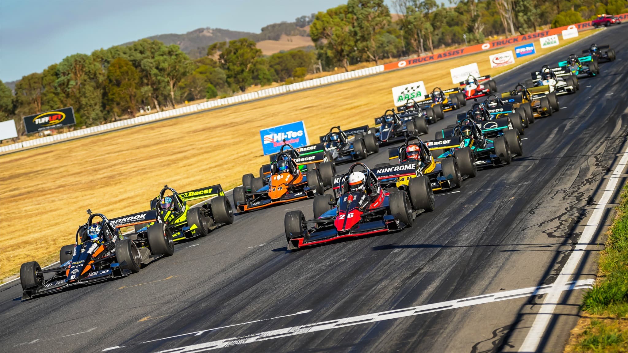 X1 fleet on the starting grid